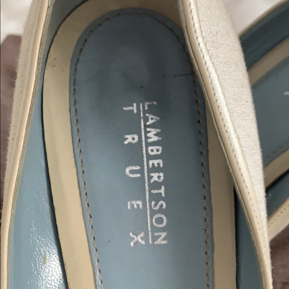 Lambertson Truex Linen / Python Skin Shoes - image 4